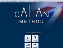Tablet Screenshot of metodocallan.info